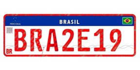 Adesivos Numerais do 0 ao 9 Para Placas de Veículos - Anti-Multa