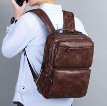 Mochila de Couro Executiva -Job Style