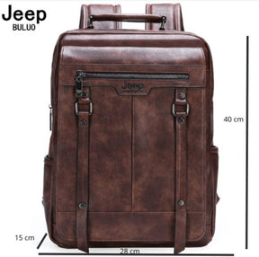 Mochila de Couro Legítimo Clássica - Jeep Boulu