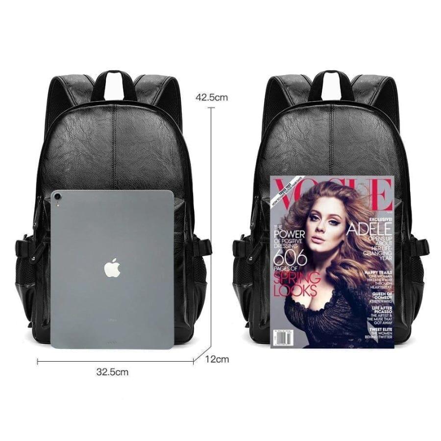 Mochila para Notebook em Couro Poliuretano - Leather Tech